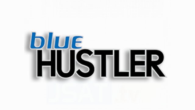 Blue Hustler offers softcore pornography aimed at a hetero male audience. 